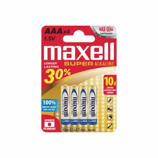 Combo 4 Viên ( 1 Vỉ ) Pin Kiềm Maxell AAA (LR03)