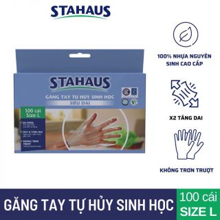 [HOT DEAL] Găng tay THSH STAHAUS siêu dai size L (100 cái/hộp)