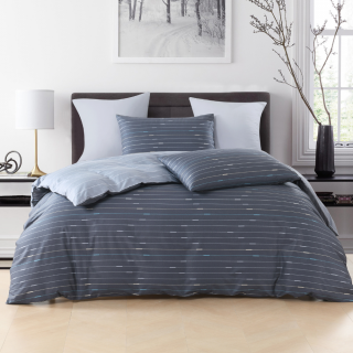 Bộ drap, áo gối JP Herel Cotton USA 180x200+30cm Addam GrayBrown