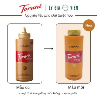 Torani Puremade Sốt Caramel Caramel Đường Nâu Đặc Sánh Lý Tưởng Làm Kem Tươi Và Sinh Tố 468gr