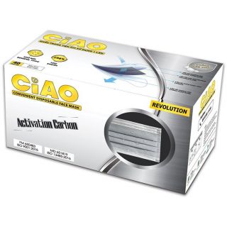 Thùng 20 Hộp Khẩu Trang Y Tế Cao Cấp Perfetta CIAO Carbon