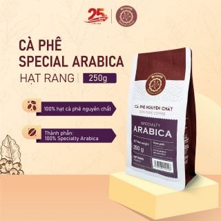 Cà phê nguyên chất hạt rang SPECIALTY ARABICA, 250g