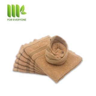 Khăn tay cao cấp MK 100% cotton size nhỏ HK19 màu nâu (28x40cm)