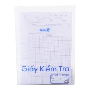 Giấy kiểm tra Điểm 10 TP-GKT03 5 ô ly vuông