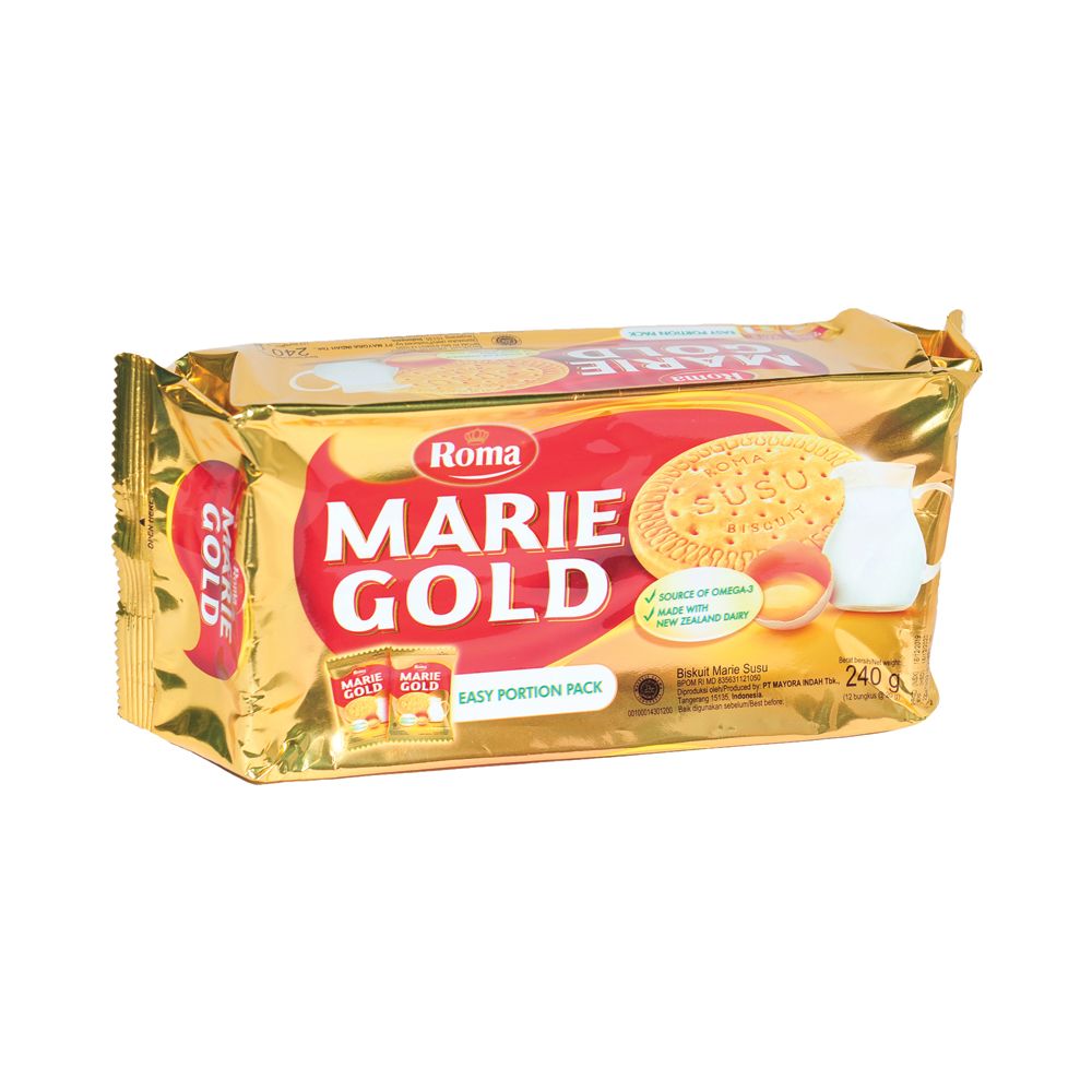 Bánh quy sữa Roma Marie Gold, gói 240g