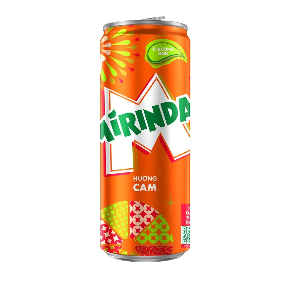 Nước ngọt Mirinda cam Sleek, 320ml
