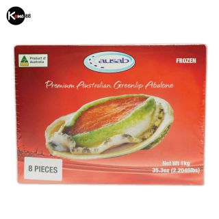 Bào ngư Úc viền xanh nguyên con đông lạnh size lớn, 8 con/kg